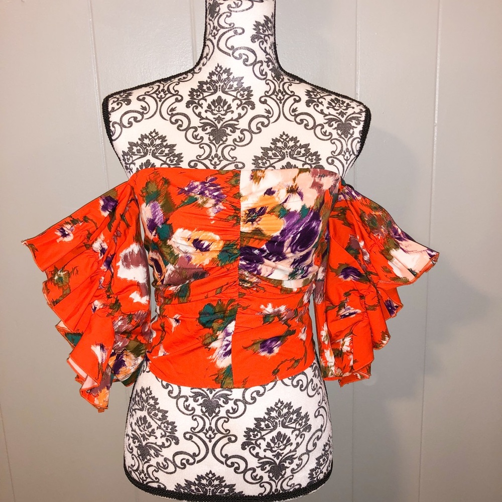 H&M NWT Size 6 Floral Top